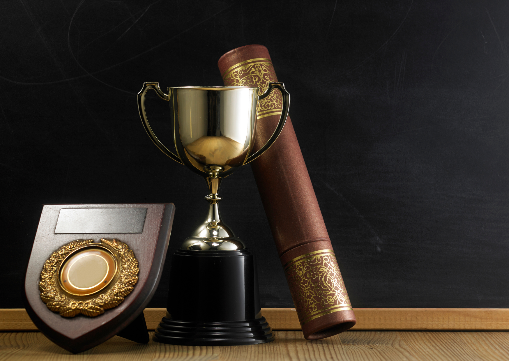 Trophy and plaque